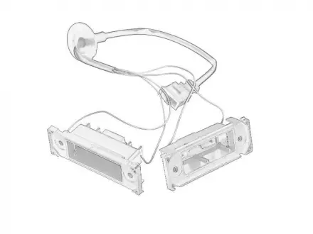 Корпус фонаря номерного знака VAG 7H0827740