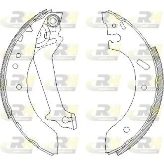 Тормозные колодки. к-кт. ROADHOUSE 4670.00 (фото 1)