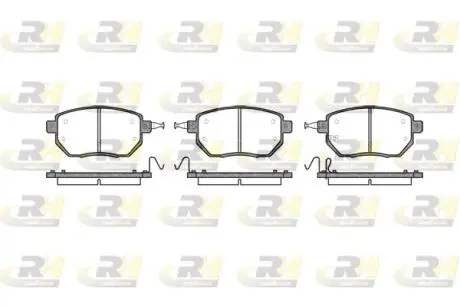 Гальмівні колодки дискові ROADHOUSE 298502