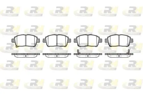 Тормозные колодки. к-кт. ROADHOUSE 297102