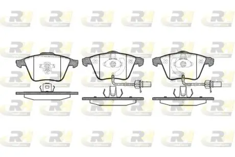 Тормозные колодки. к-кт. ROADHOUSE 296412