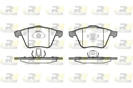 Гальмівні колодки дискові ROADHOUSE 296420 (фото 1)