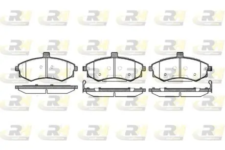 Гальмівні колодки дискові ROADHOUSE 289302 (фото 1)