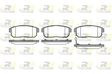 Тормозные колодки. к-кт. ROADHOUSE 288311 (фото 1)