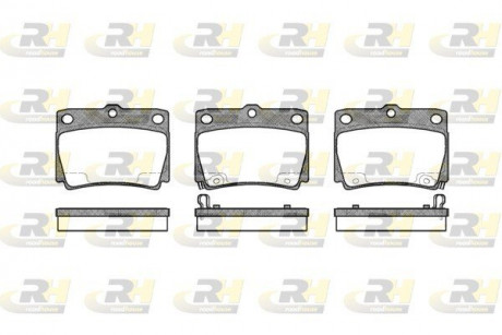 Тормозные колодки. к-кт. ROADHOUSE 275002 (фото 1)