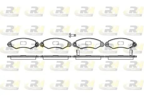 Тормозные колодки. к-кт. ROADHOUSE 270202