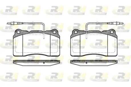 Тормозные колодки. к-кт. ROADHOUSE 266614