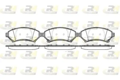 Тормозные колодки. к-кт. ROADHOUSE 264102