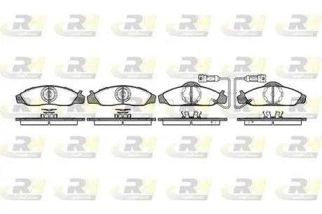 Тормозные колодки. к-кт. ROADHOUSE 262402