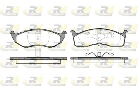 Гальмівні колодки дискові ROADHOUSE 261000