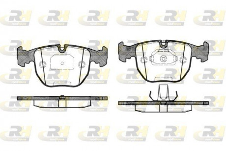 Тормозные колодки. к-кт. ROADHOUSE 259600