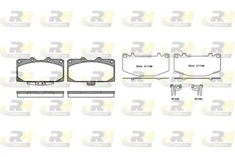 Гальмiвнi колодки. к-кт. ROADHOUSE 259912