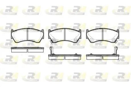 Тормозные колодки. к-кт. ROADHOUSE 259202 (фото 1)
