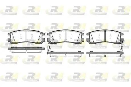 Гальмівні колодки дискові ROADHOUSE 256622