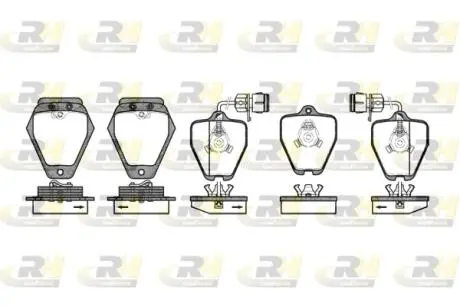 Тормозные колодки. к-кт. ROADHOUSE 250802