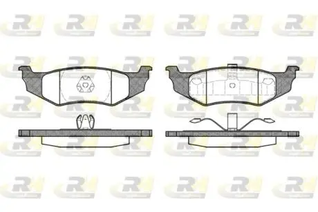 Тормозные колодки. к-кт. ROADHOUSE 248240 (фото 1)