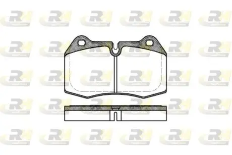 Тормозные колодки. к-кт. ROADHOUSE 244100