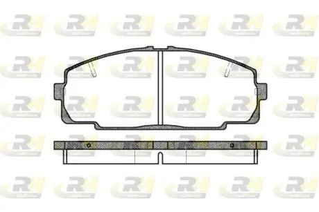 Фото 1 - тормозные колодки. к-кт. ROADHOUSE 242120 Тормозные колодки. к-кт. ROADHOUSE 242120 (фото 1)