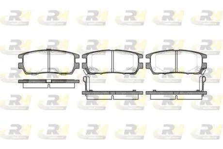 Гальмівні колодки дискові ROADHOUSE 240502
