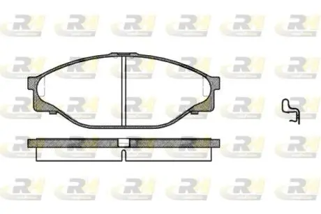 Гальмівні колодки дискові ROADHOUSE 241220 (фото 1)