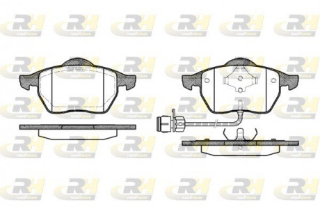 Тормозные колодки. к-кт. ROADHOUSE 239002 (фото 1)