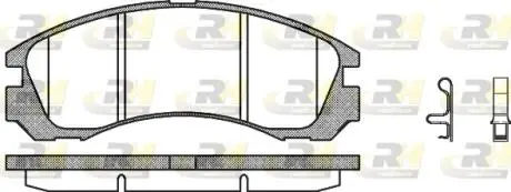 Тормозные колодки. к-кт. ROADHOUSE 235432