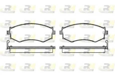 Гальмівні колодки дискові ROADHOUSE 235004 (фото 1)