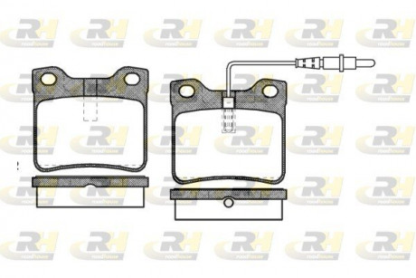Тормозные колодки. к-кт. ROADHOUSE 232122 (фото 1)