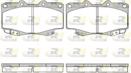 Тормозные колодки. к-кт. ROADHOUSE 231522 (фото 1)
