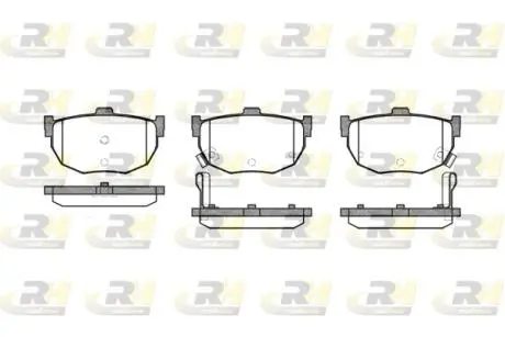 Тормозные колодки. к-кт. ROADHOUSE 229412