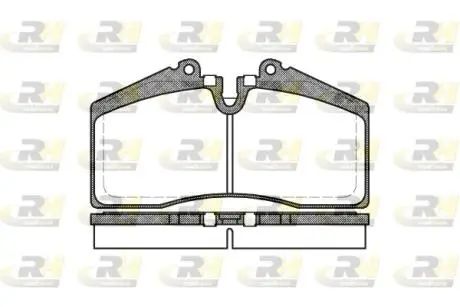 Тормозные колодки. к-кт. ROADHOUSE 228800 (фото 1)