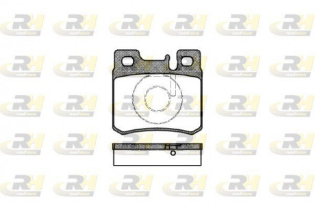 Тормозные колодки. к-кт. ROADHOUSE 228220 (фото 1)