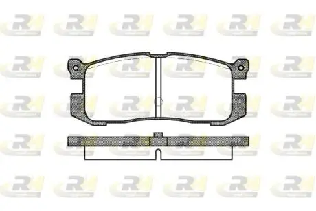 Тормозные колодки. к-кт. ROADHOUSE 227200 (фото 1)