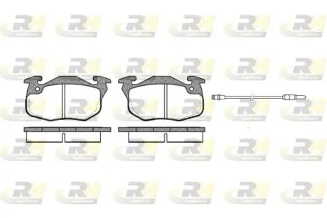 Тормозные колодки. к-кт. ROADHOUSE 219212 (фото 1)