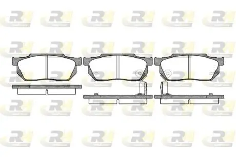Гальмівні колодки дискові ROADHOUSE 219302 (фото 1)