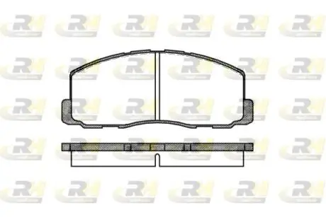 Тормозные колодки. к-кт. ROADHOUSE 218800 (фото 1)