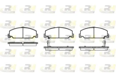 Гальмівні колодки дискові ROADHOUSE 218212