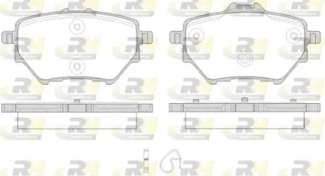 Тормозные колодки. к-кт. ROADHOUSE 2156200