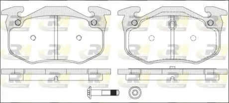Фото 1 - гальмівні колодки дискові ROADHOUSE 214470 Гальмівні колодки дискові ROADHOUSE 214470 (фото 1)