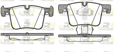 Тормозные колодки. к-кт. ROADHOUSE 2145700