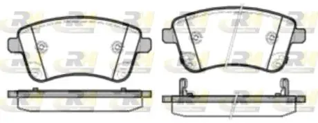 Тормозные колодки. к-кт. ROADHOUSE 2143502