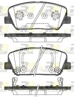 Фото 1 - тормозные колодки. к-кт. ROADHOUSE 2139802 Тормозные колодки. к-кт. ROADHOUSE 2139802 (фото 1)