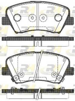 Тормозные колодки. к-кт. ROADHOUSE 2141232 (фото 1)