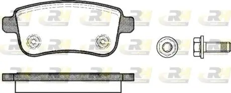 Гальмівні колодки дискові ROADHOUSE 2138700