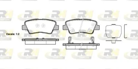 Гальмівні колодки дискові ROADHOUSE 2136202