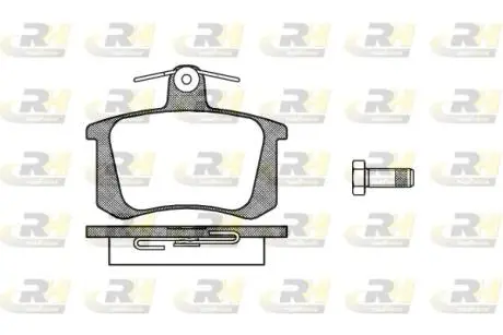 Гальмівні колодки дискові ROADHOUSE 213520