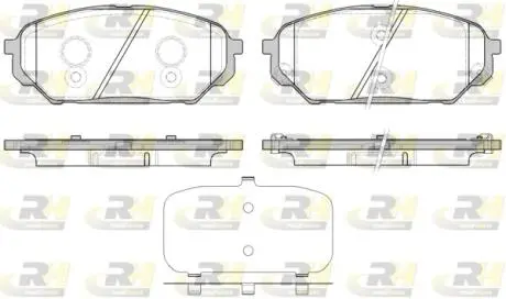 Фото 1 - тормозные колодки. к-кт. ROADHOUSE 2132212 Тормозные колодки. к-кт. ROADHOUSE 2132212 (фото 1)