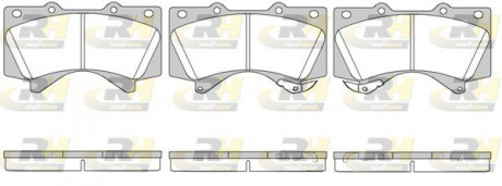 Тормозные колодки. к-кт. ROADHOUSE 2127102 (фото 1)