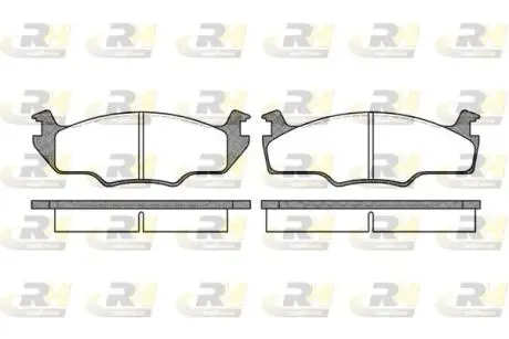 Тормозные колодки. к-кт. ROADHOUSE 212110