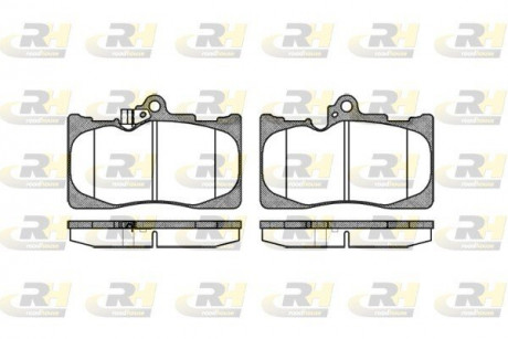 Тормозные колодки. к-кт. ROADHOUSE 2118002 (фото 1)
